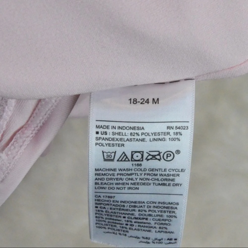 Old Navy 18-24 M Girls One‎ Piece Swimsuit, Blush